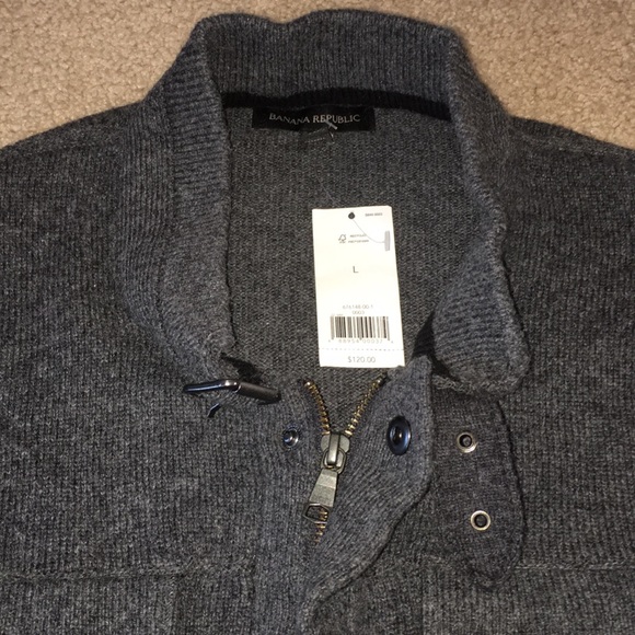 Banana Republic Full-Zip Up Sweater Jacket - Picture 3 of 5